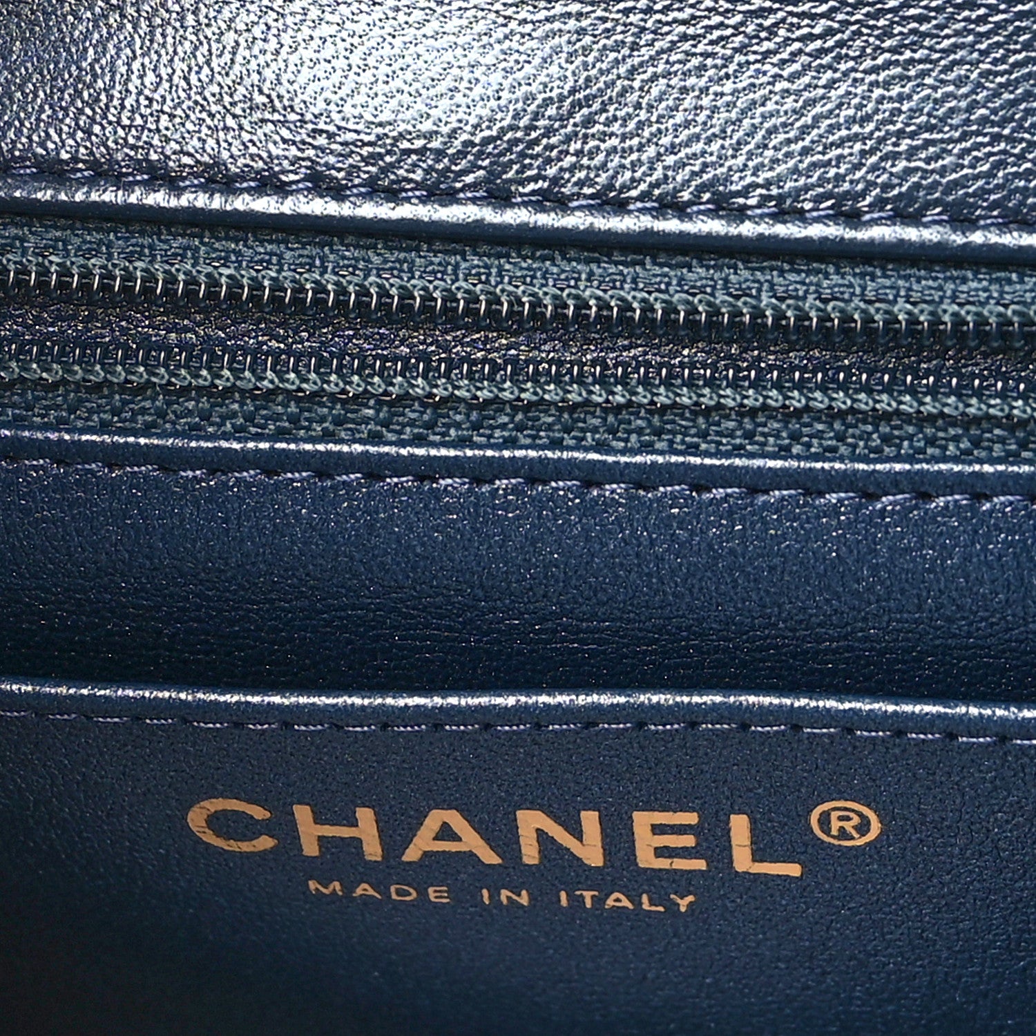 Chanel Washed Denim Quilted Mini Rectangular Flap Blue 6 of 11