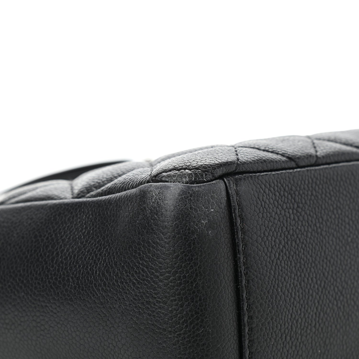 Chanel Caviar Quilted Petit Shopping Tote PST Black 7 of 8