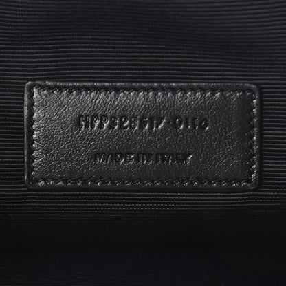 Saint Laurent Metallic Calfskin Leopard Printed Letters Monogram Zip Clutch 7 of 8