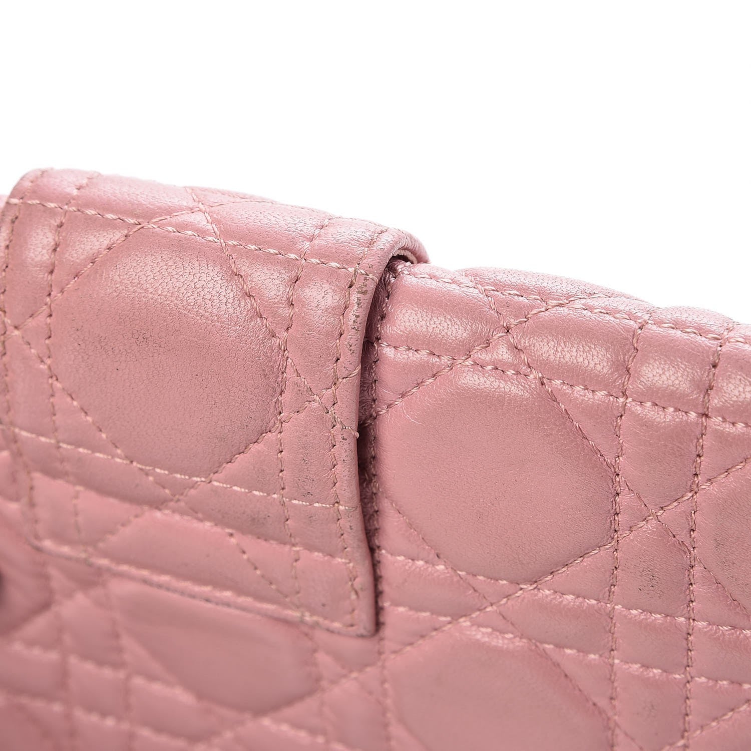 Christian Dior Lambskin Cannage New Lock Pouch Magnolia 10 of 13