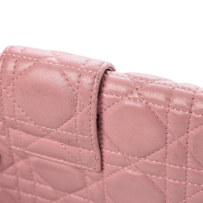 Christian Dior Lambskin Cannage New Lock Pouch Magnolia 10 of 13