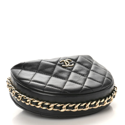 Chanel Quilted Chain Around Pouch Black 4 of 10