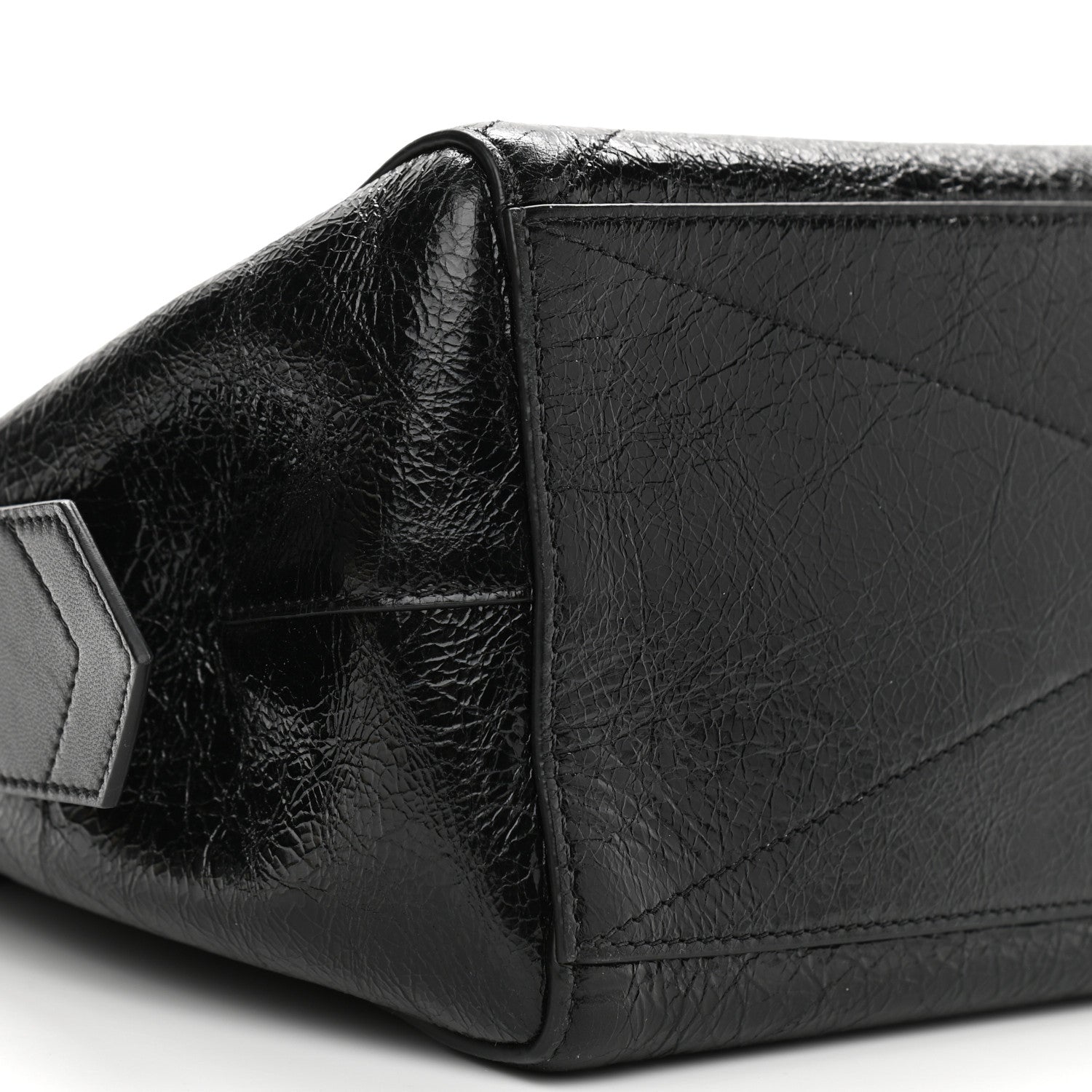 Givenchy Creased Patent Calfskin Medium ID Flap Black 9 of 10