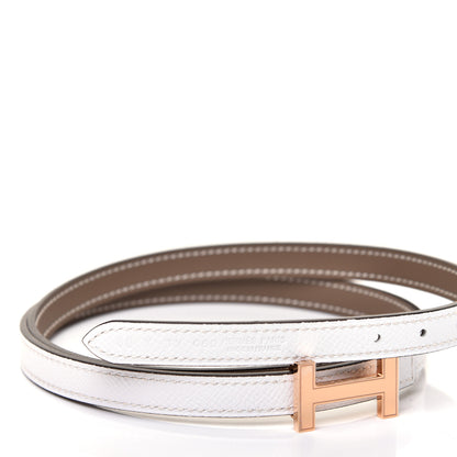 Hermes Epsom Swift 13mm Focus Belt 80 Etoupe White 3 of 6