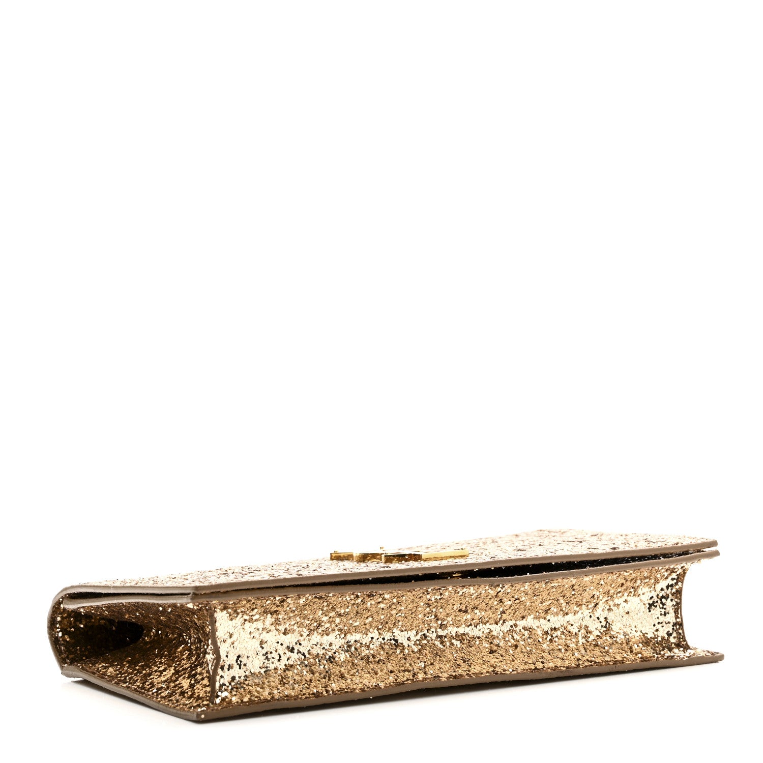 Saint Laurent Glitter Classic Kate Monogram Clutch Gold 4 of 7