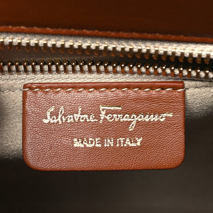 Salvatore Ferragamo Brushed Off Calfskin Small Iconic Top Handle Cuoio 6 of 10