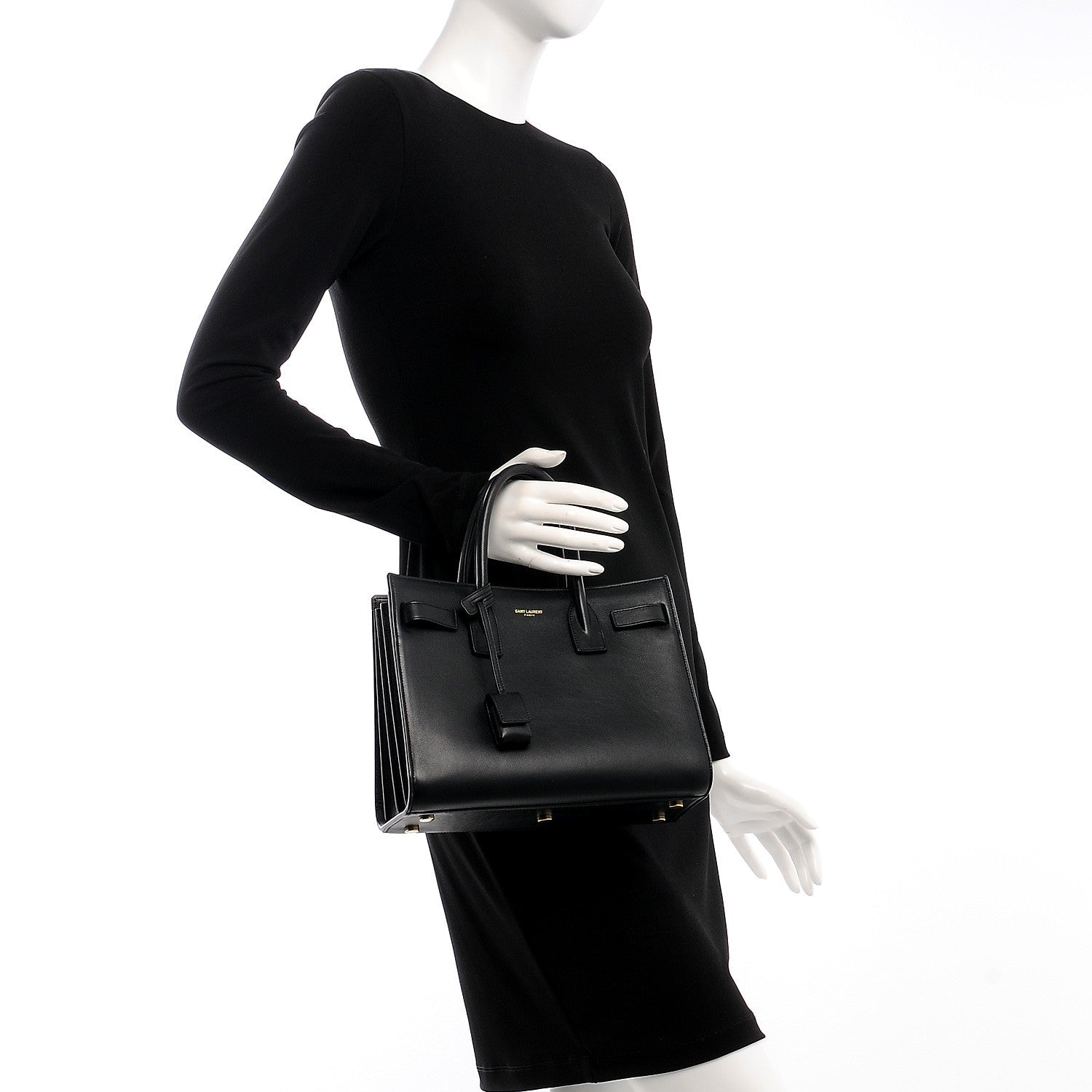 Saint Laurent Calfskin Baby Sac De Jour Black 3 of 8