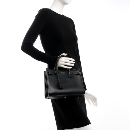 Saint Laurent Calfskin Baby Sac De Jour Black 3 of 8