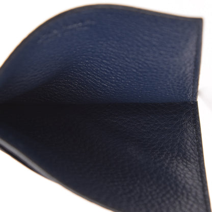 Prada Vitello Grain Card Holder Baltico 5 of 9