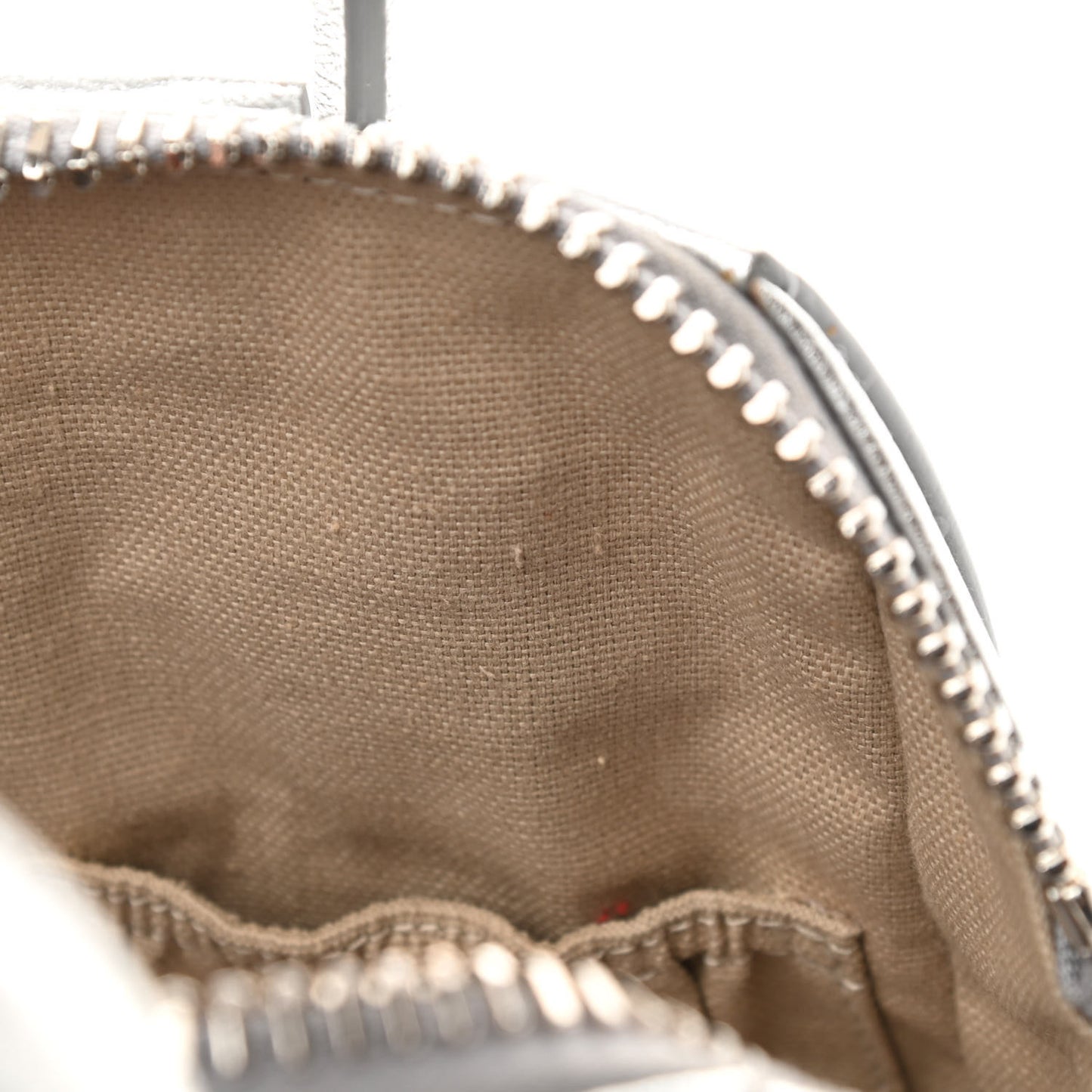 Metallic Sugar Goatskin Mini Antigona Silver