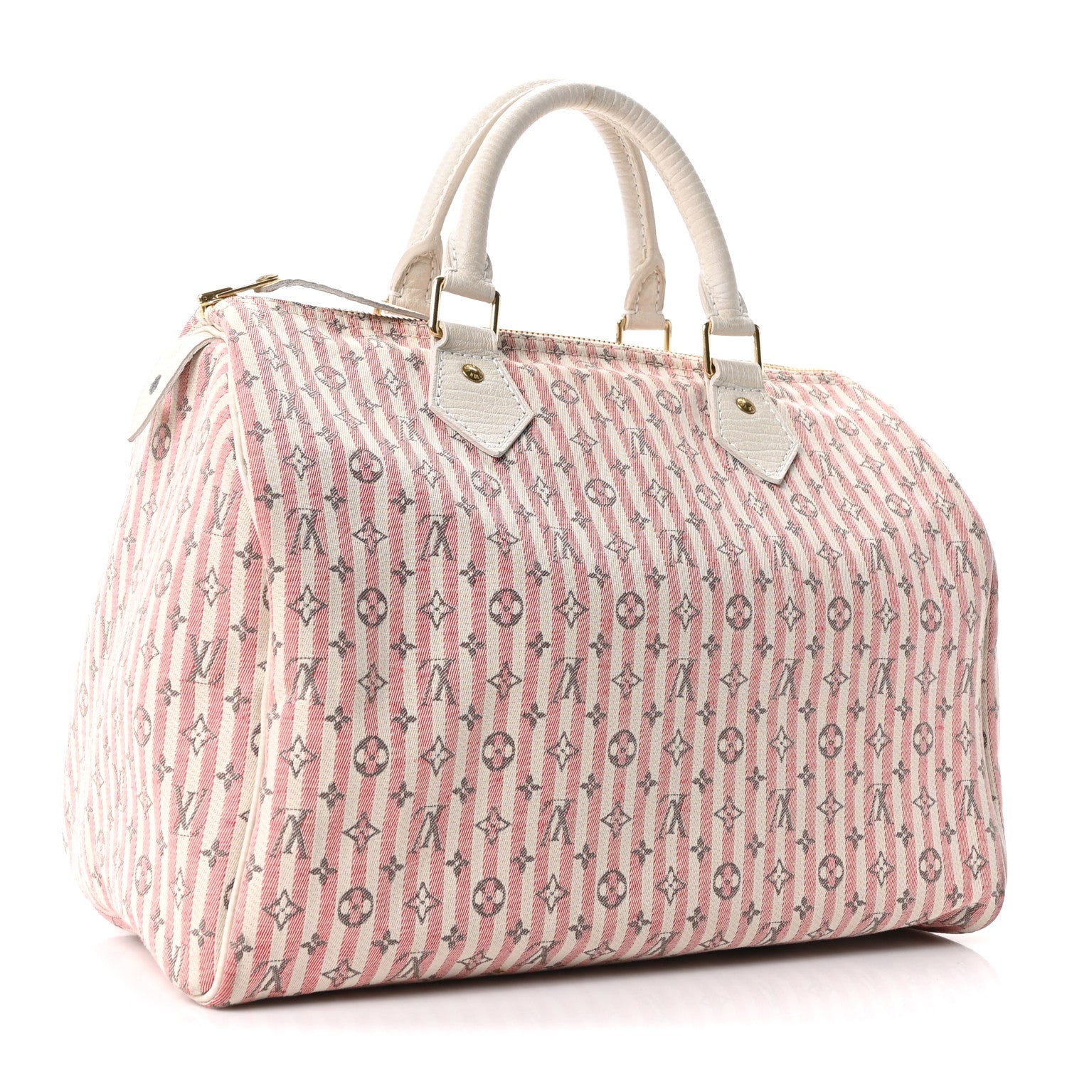 Louis Vuitton Mini Lin Croisette Speedy 30 Rouge 3 of 9