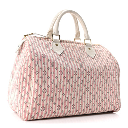 Louis Vuitton Mini Lin Croisette Speedy 30 Rouge 3 of 9