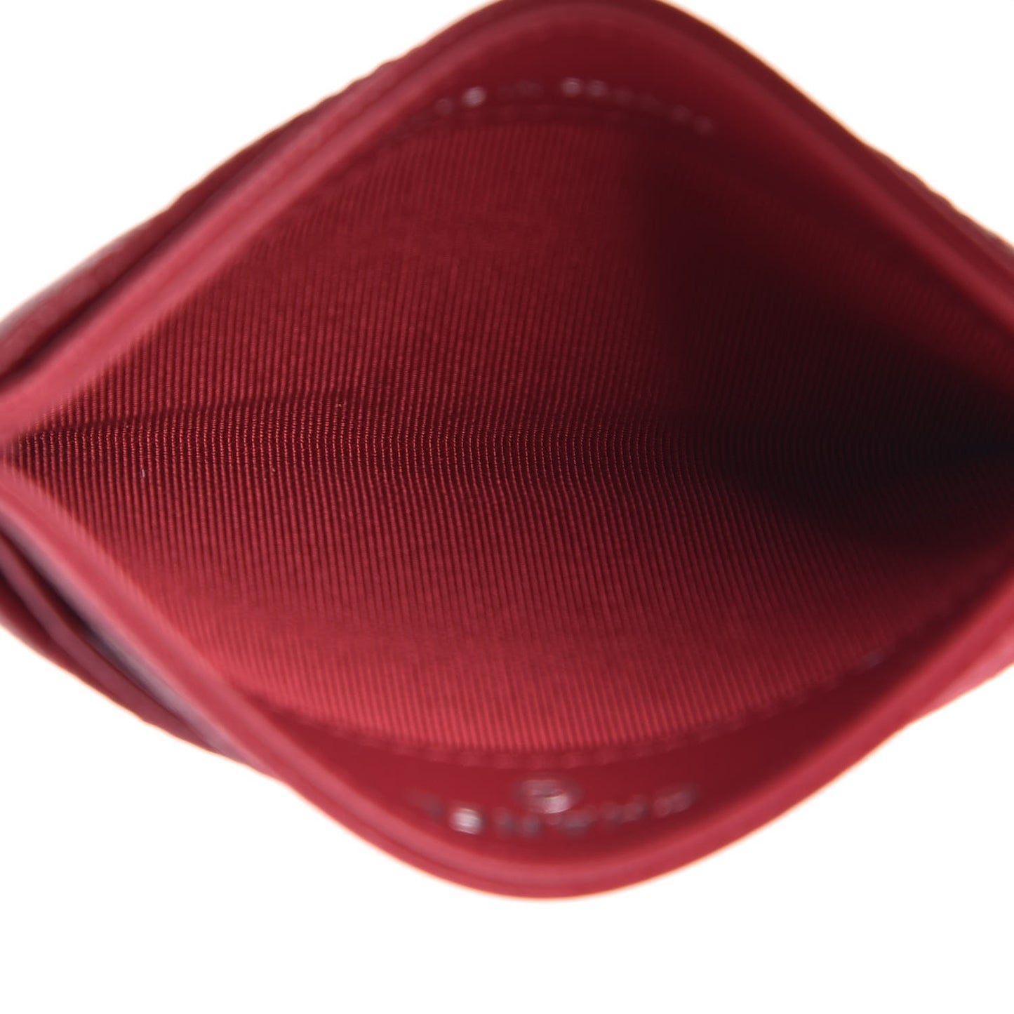 Caviar Quilted Card Holder Pink