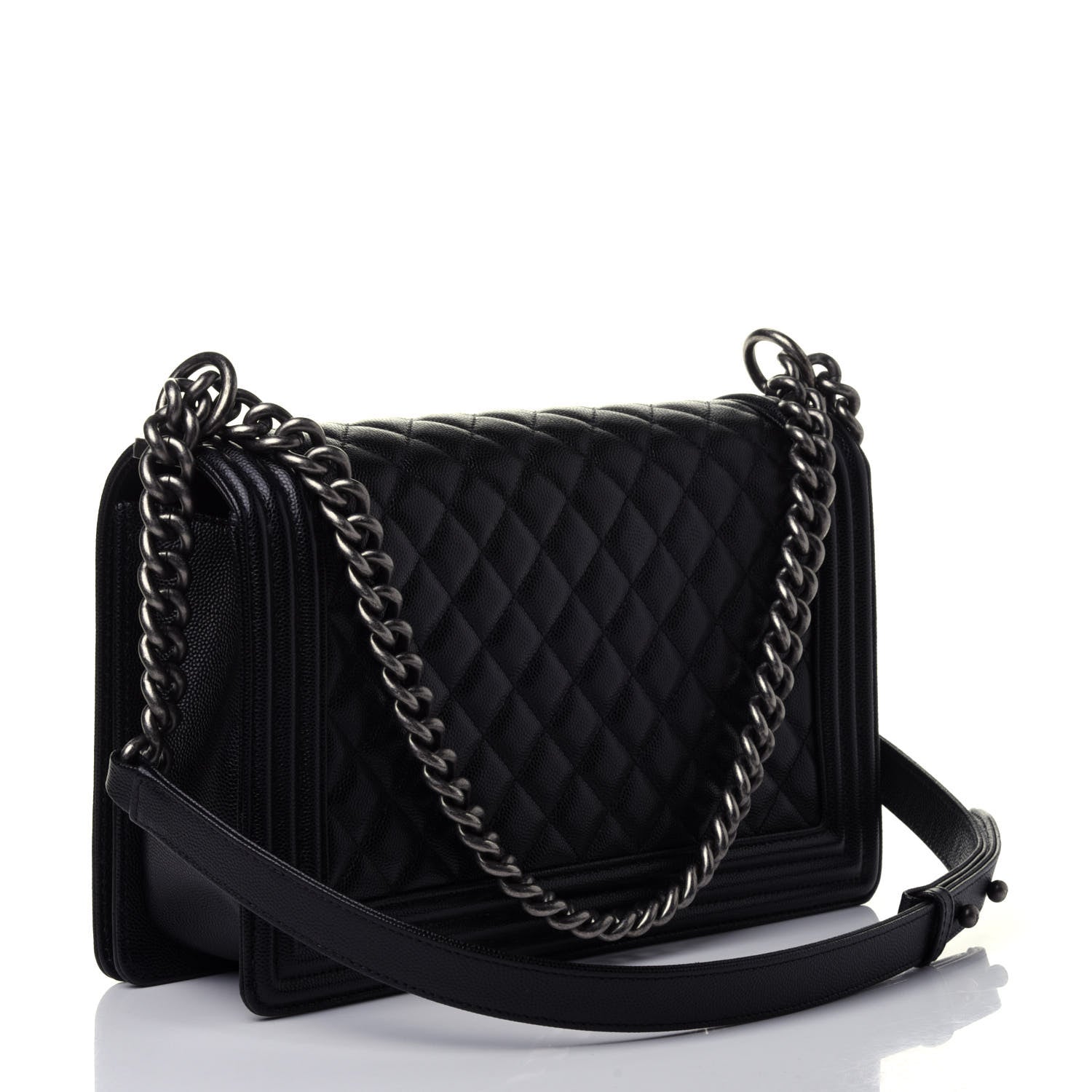 Chanel Caviar Quilted New Medium Boy Flap Black 2 of 4