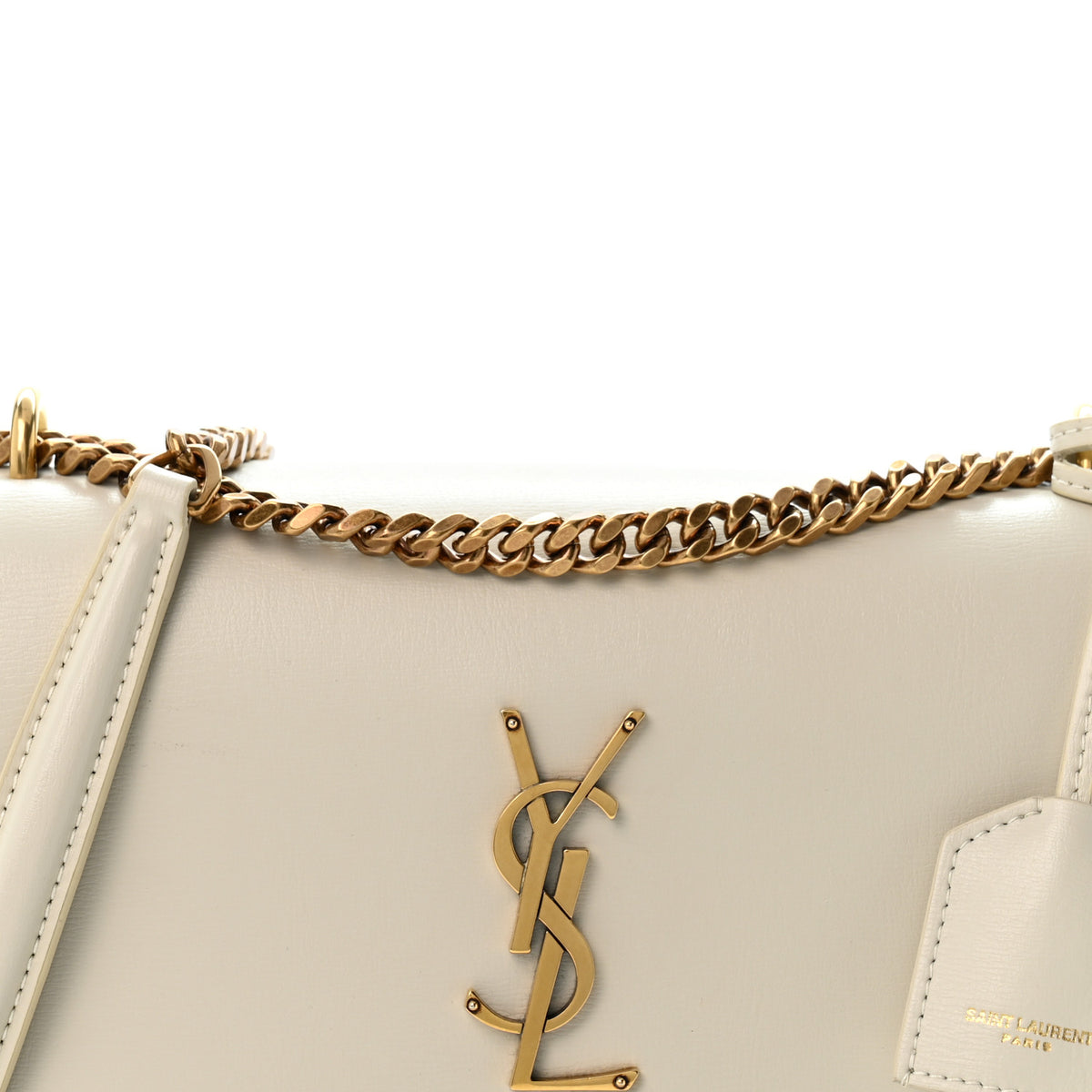 Saint Laurent Calfskin Medium Monogram Sunset Crema Soft 8 of 13