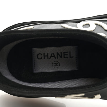 Chanel Rubber CC Print Boots 36 Black 7 of 8