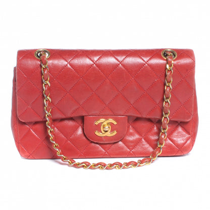 Chanel Lambskin Quilted Small Double Flap Red 1 of 9