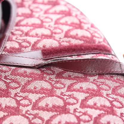 Christian Dior Monogram Saddle Bag Burgundy 8 of 13
