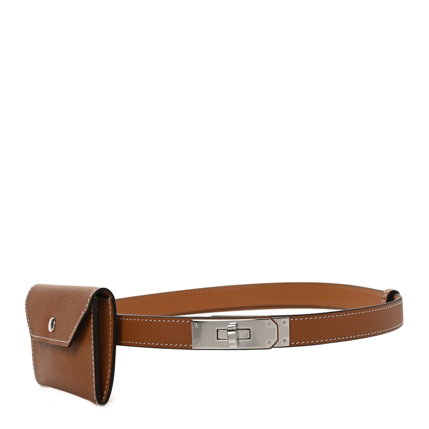 Epsom Kelly Pocket Belt Gold