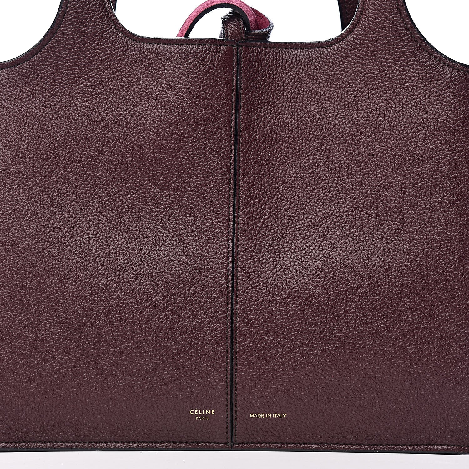 Celine Baby Grained Calfskin Small Tri-Fold Bag Burgundy 14 of 14