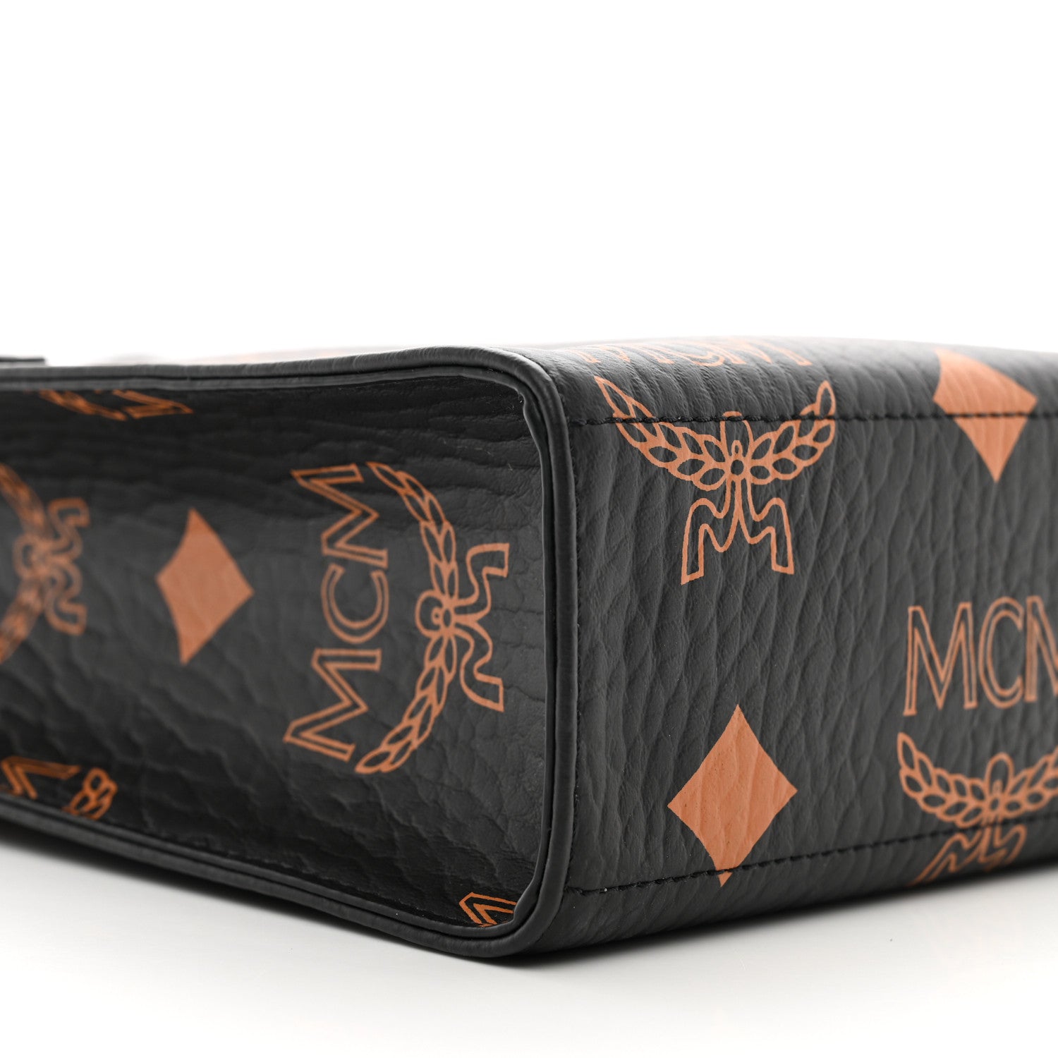MCM Maxi Visetos Mini Aren Tote Black 8 of 9