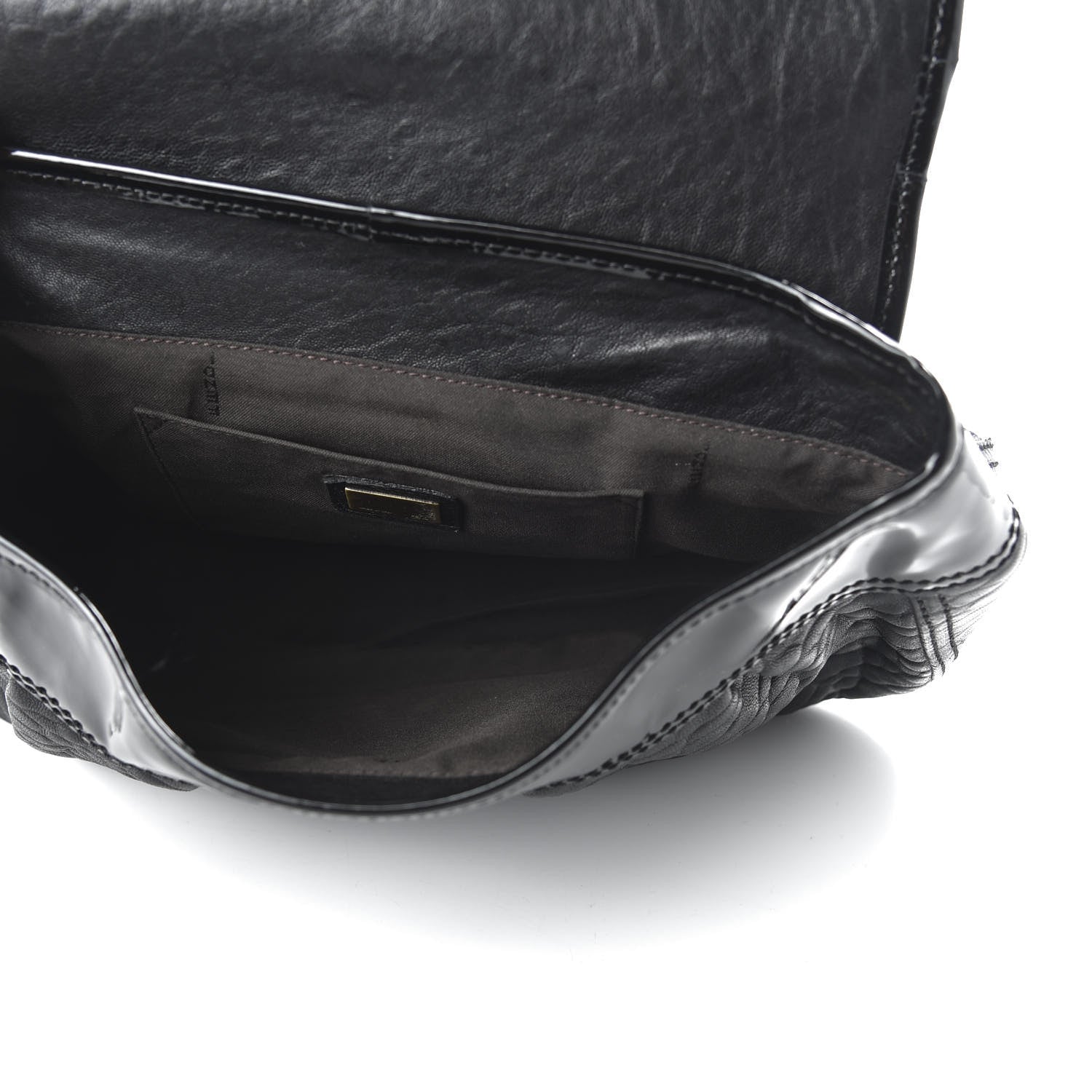 Fendi Nappa Patent B Bag Black 5 of 9