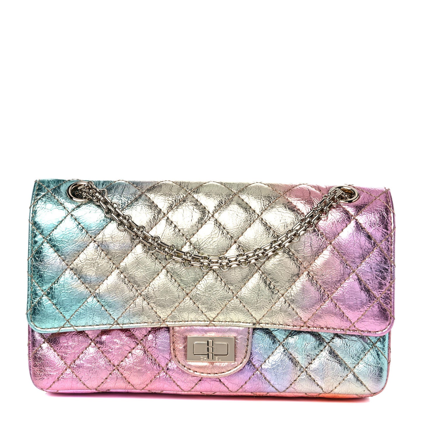 Metallic Goatskin Quilted 2.55 Reissue 225 Flap Multicolor