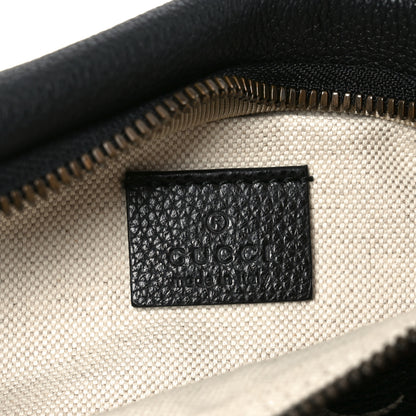 Gucci Grained Calfskin Logo Belt Bag Black 6 of 10