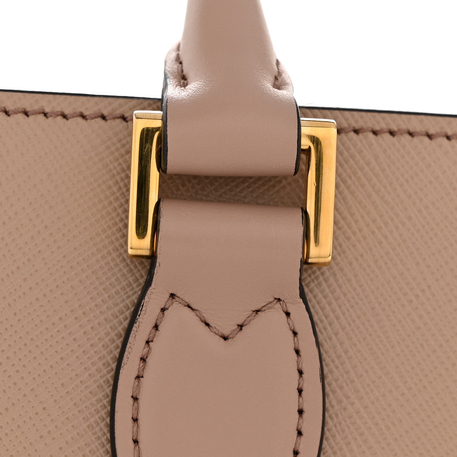 Prada Saffiano Soft Calfskin Small Zippered Tote Cipria 12 of 12