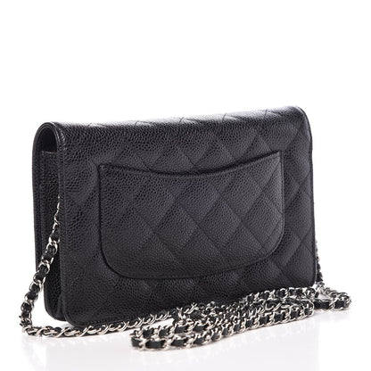 Chanel Caviar Quilted Wallet On Chain WOC Black 3 of 9