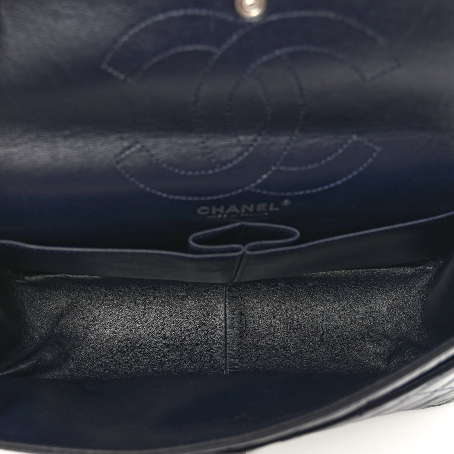 Aged Calfskin Quilted 2.55 Reissue 226 Flap Navy Blue