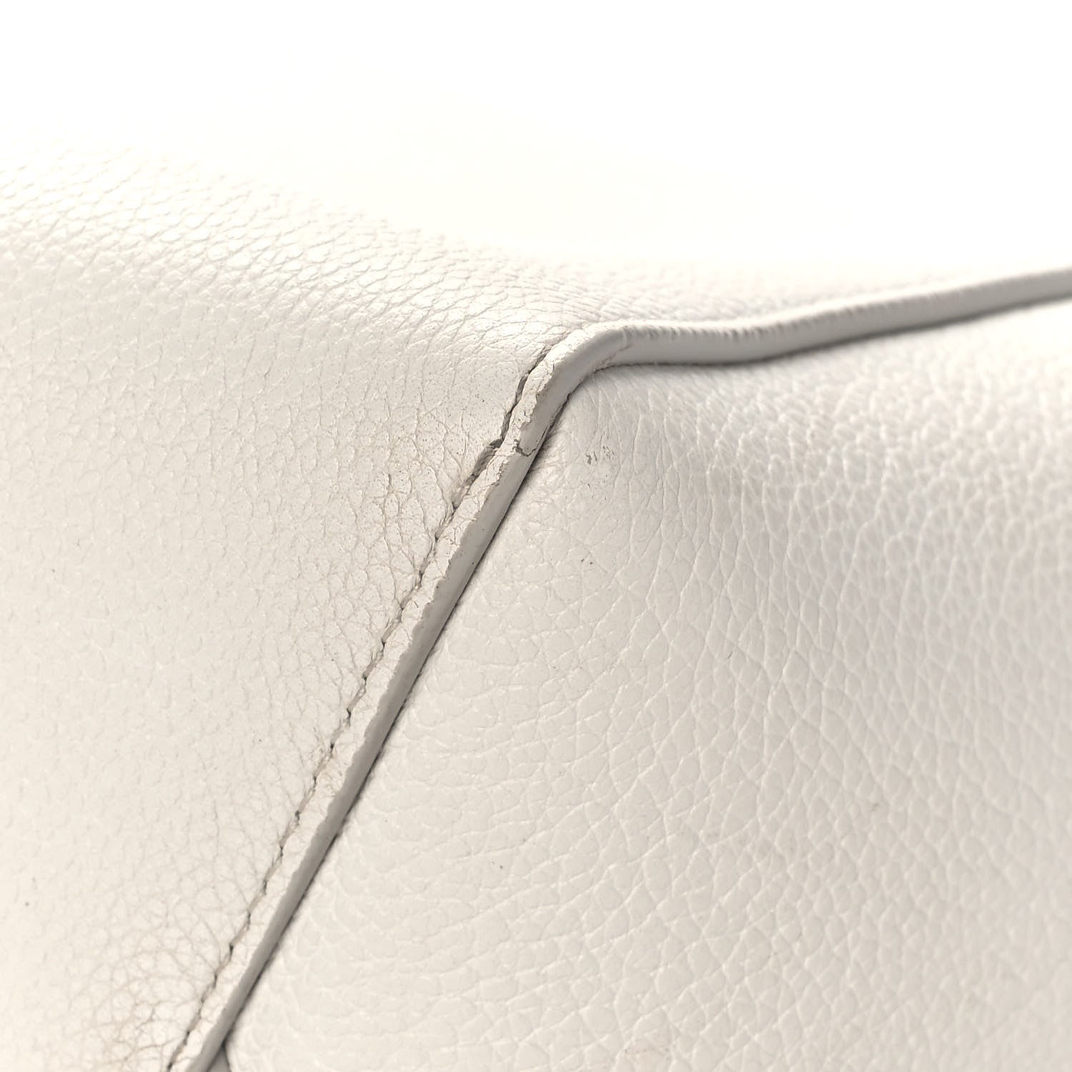 Celine Soft Grained Calfskin Small Sangle Bucket Bag White 8 of 15