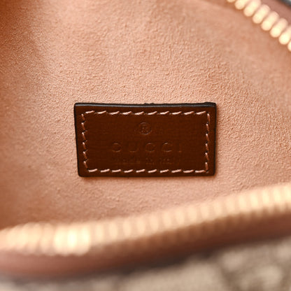 Gucci GG Supreme Monogram Azalea Calfskin Mini Retro Interlocking G Shoulder Bag Beige Ebony Brown Sugar 6 of 11