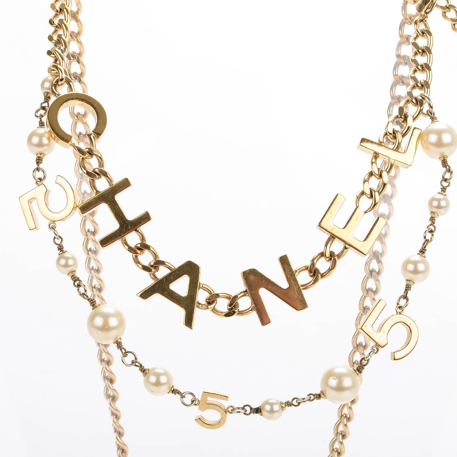 Chanel Pearl N°5 Chain CC Belt Gold 3 of 5