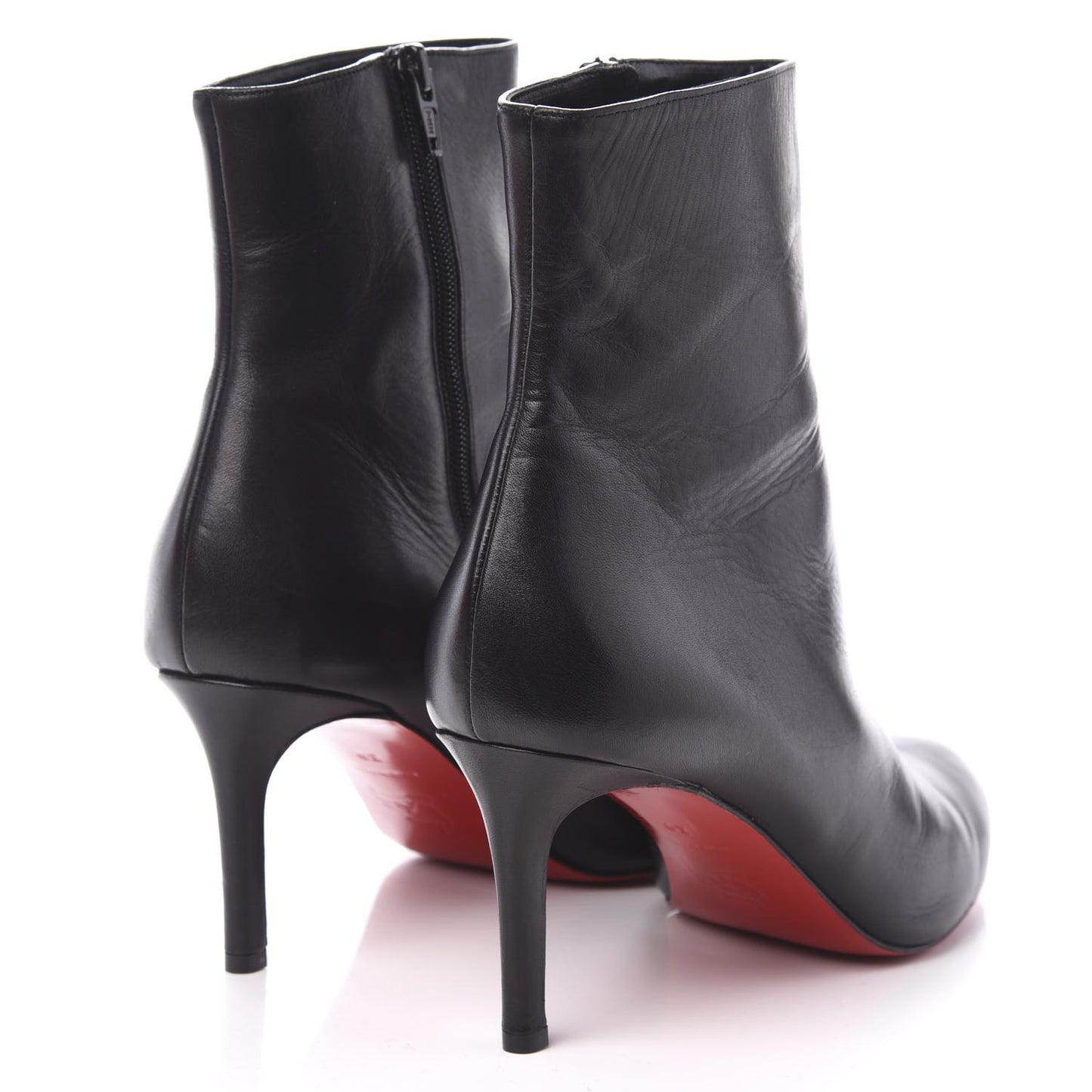 Calfskin VIP Simple Booty 85 Ankle Boots 39 Black