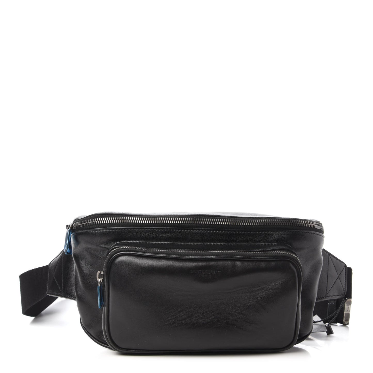 Lambskin Subway Belt Bag Black