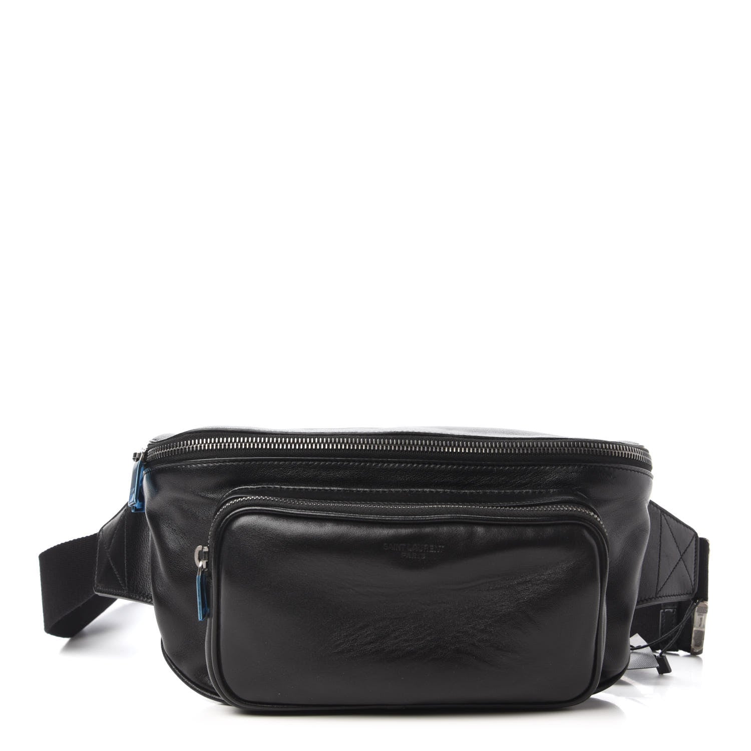 Saint Laurent Lambskin Subway Belt Bag Black 1 of 9