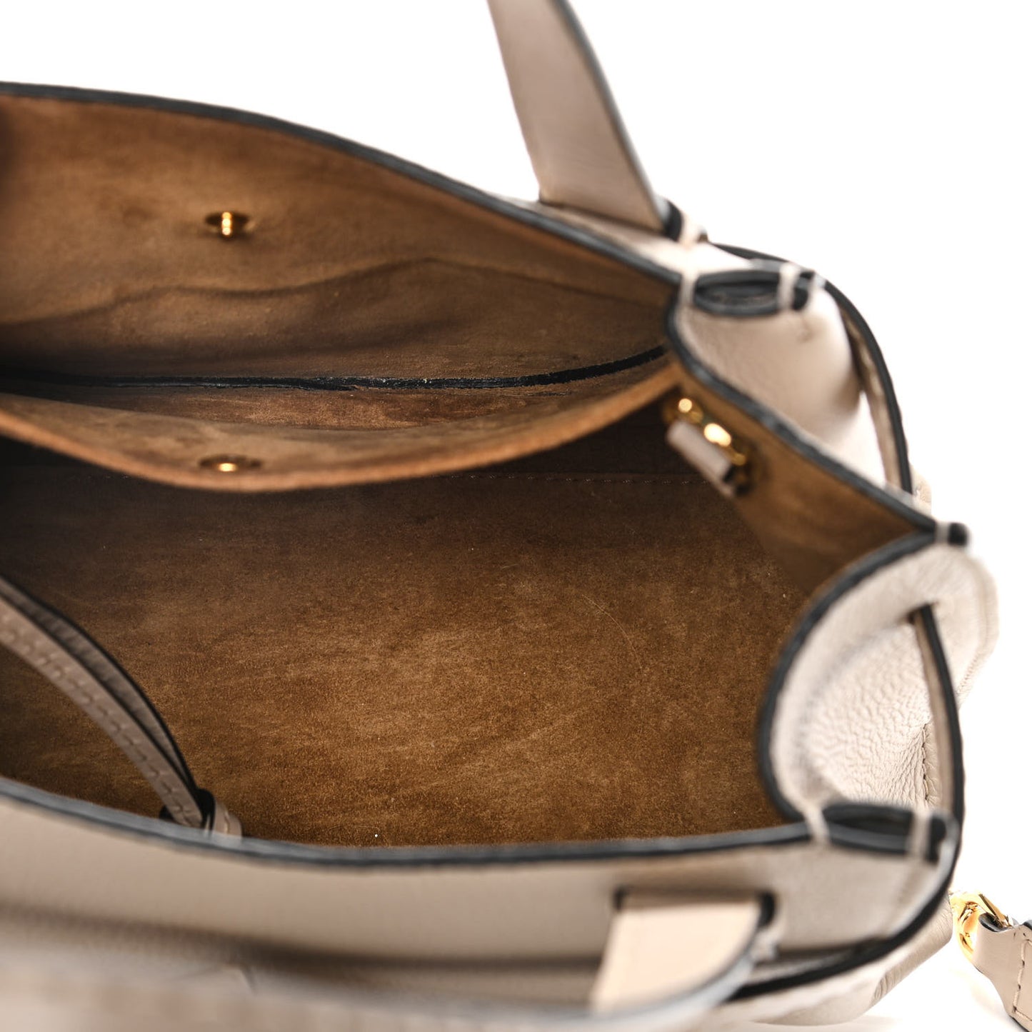 Calfskin Mini Gate Tote Light Oat
