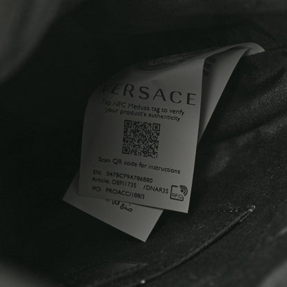 Versace Nappa Quilted Medusa Bucket Bag Black 7 of 12