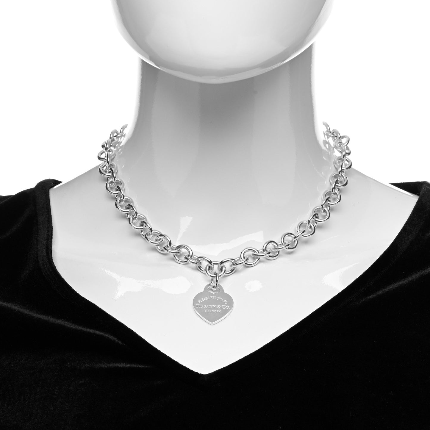 Sterling Silver Return to Tiffany Heart Tag Pendant Necklace