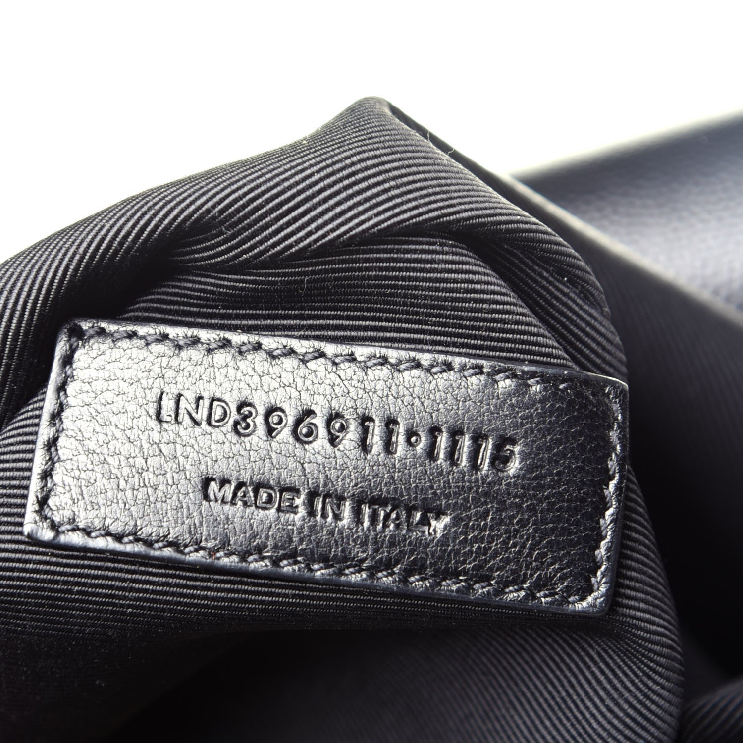 Saint Laurent Grain De Poudre Matelasse Chevron Monogram Shopping Bag Black 7 of 9