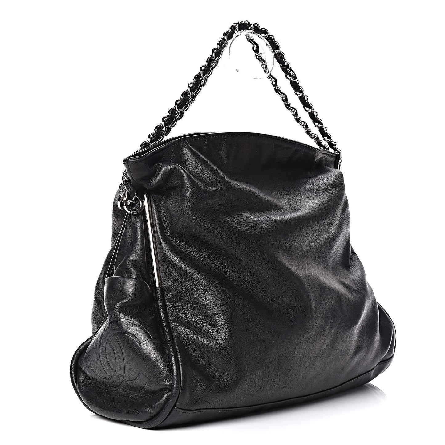 Lambskin Large Ultimate Soft Tote Black