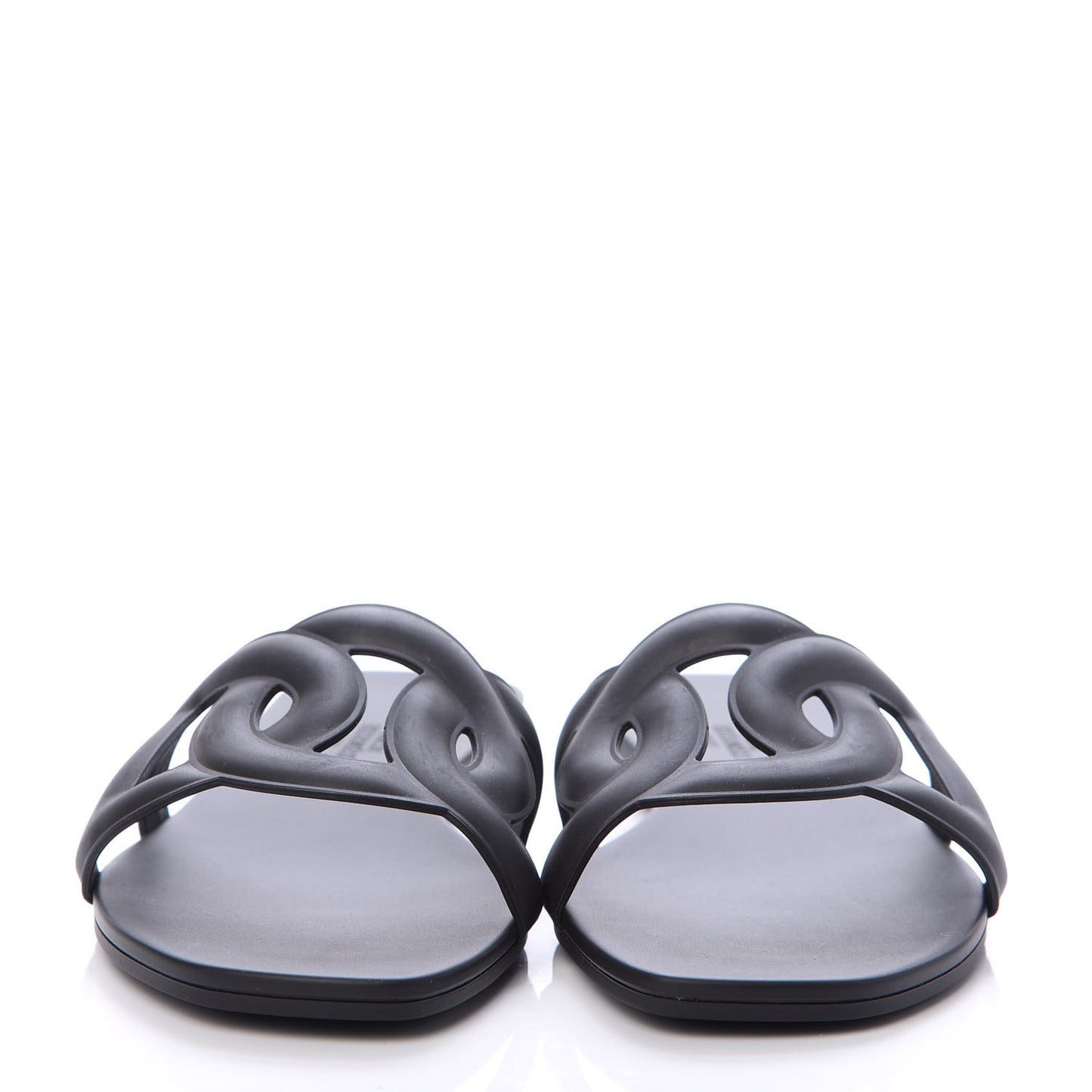 Rubber Aloha Sandals 40 Black