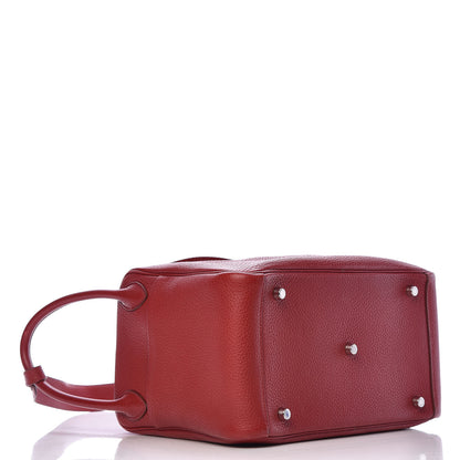 Hermes Taurillon Clemence Lindy 30 Rouge Garance 4 of 14