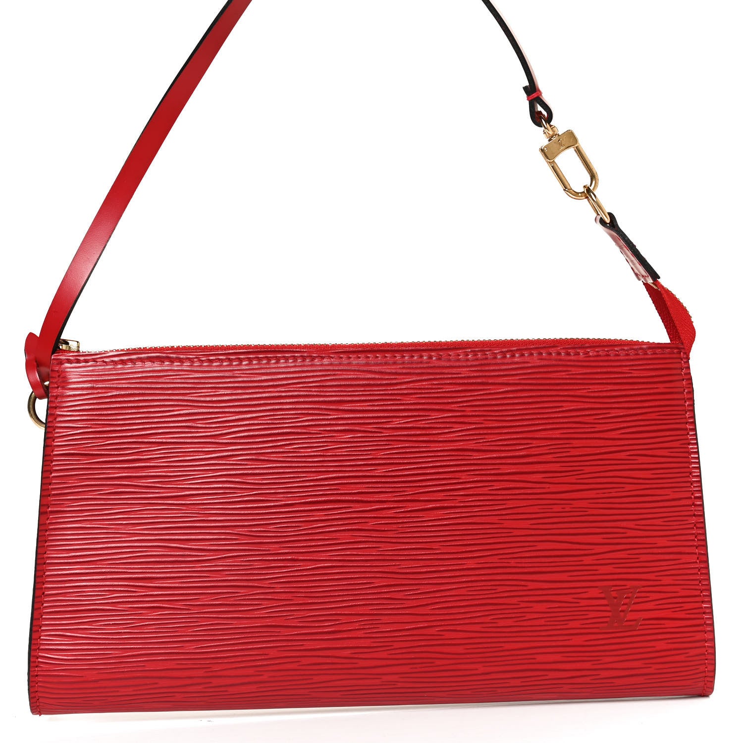 Louis Vuitton Epi Pochette Accessories 24 Castillan Red 8 of 10