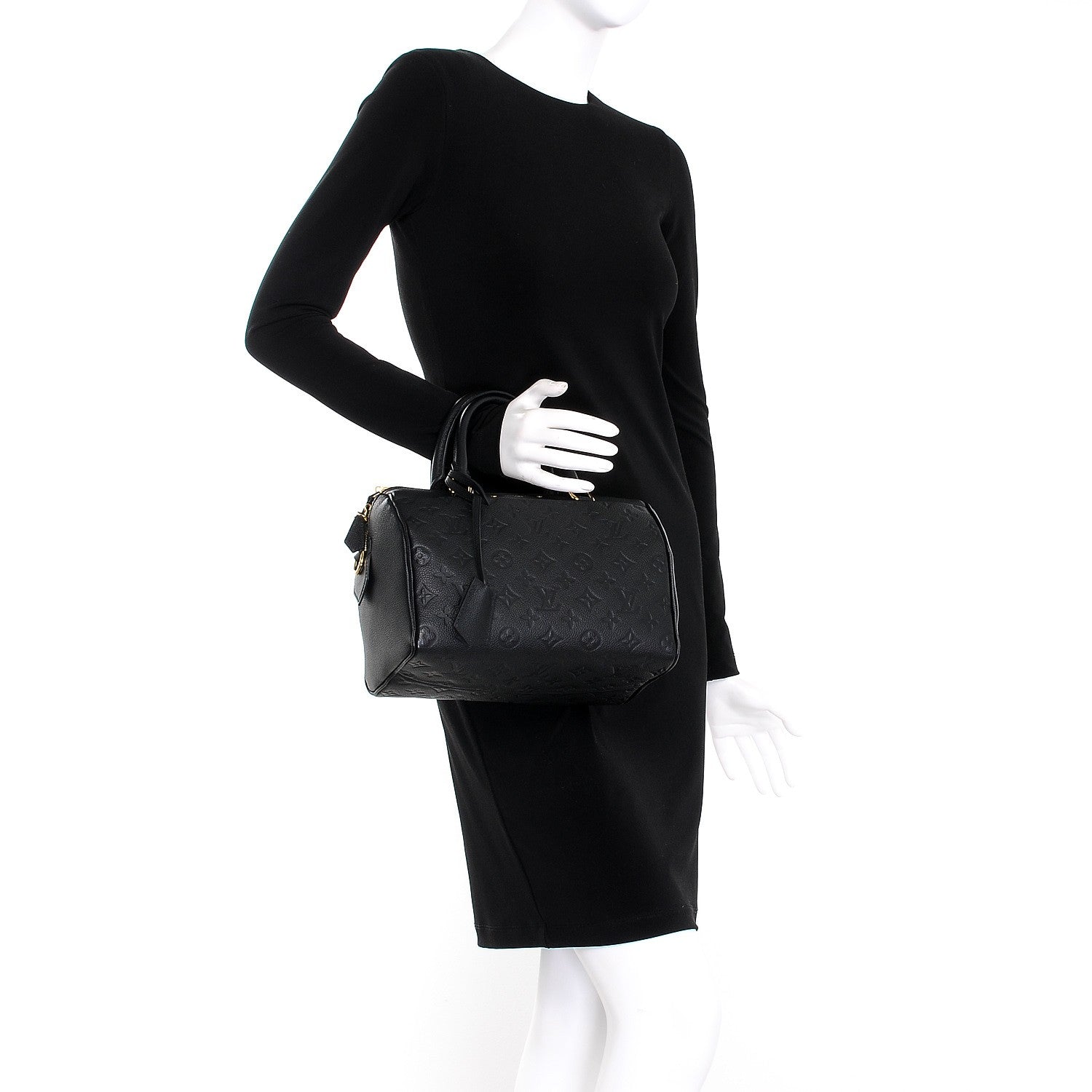 Louis Vuitton Empreinte Speedy Bandouliere 25 NM Black 3 of 12