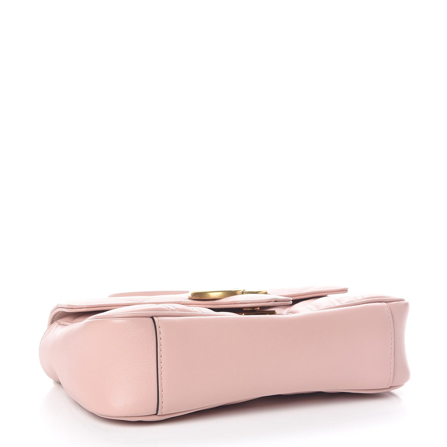 Calfskin Matelasse Mini GG Marmont Shoulder Bag Perfect Pink