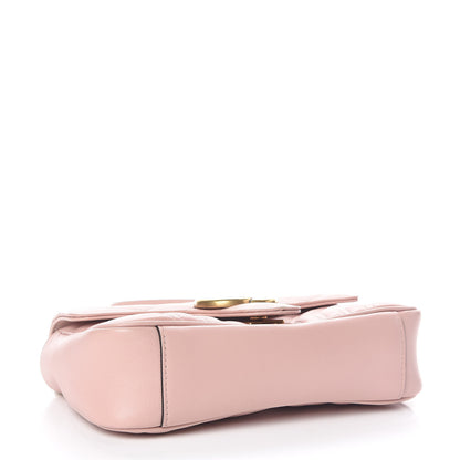 Gucci Calfskin Matelasse Mini GG Marmont Shoulder Bag Perfect Pink 4 of 9