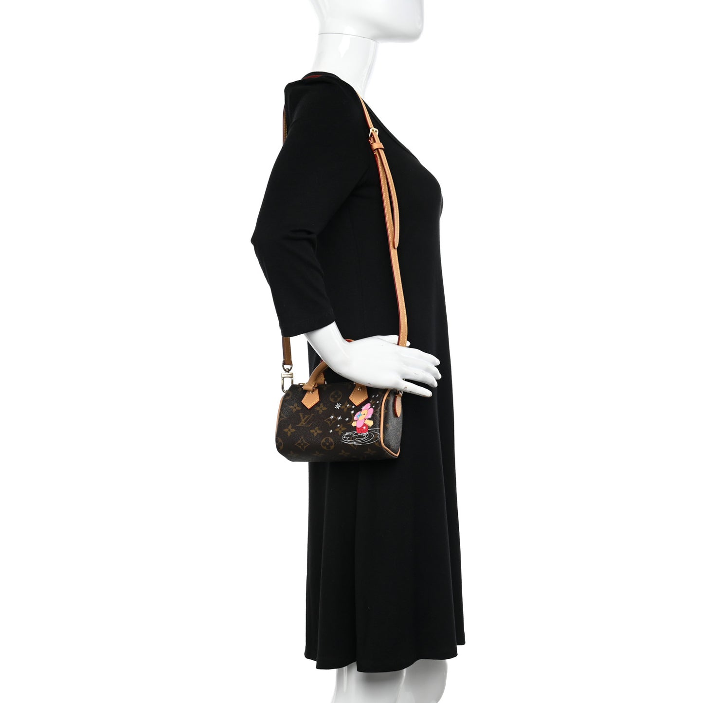 Monogram Vivienne Ice Skating Nano Speedy Bandouliere Pink