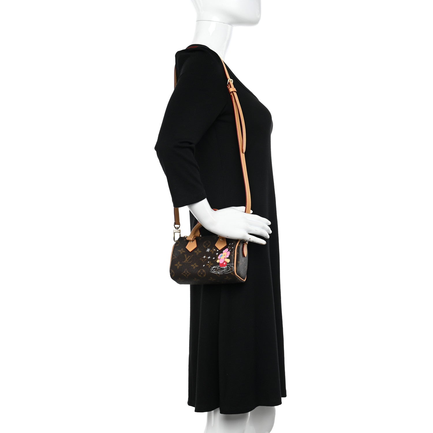 Louis Vuitton Monogram Vivienne Ice Skating Nano Speedy Bandouliere Pink 2 of 10